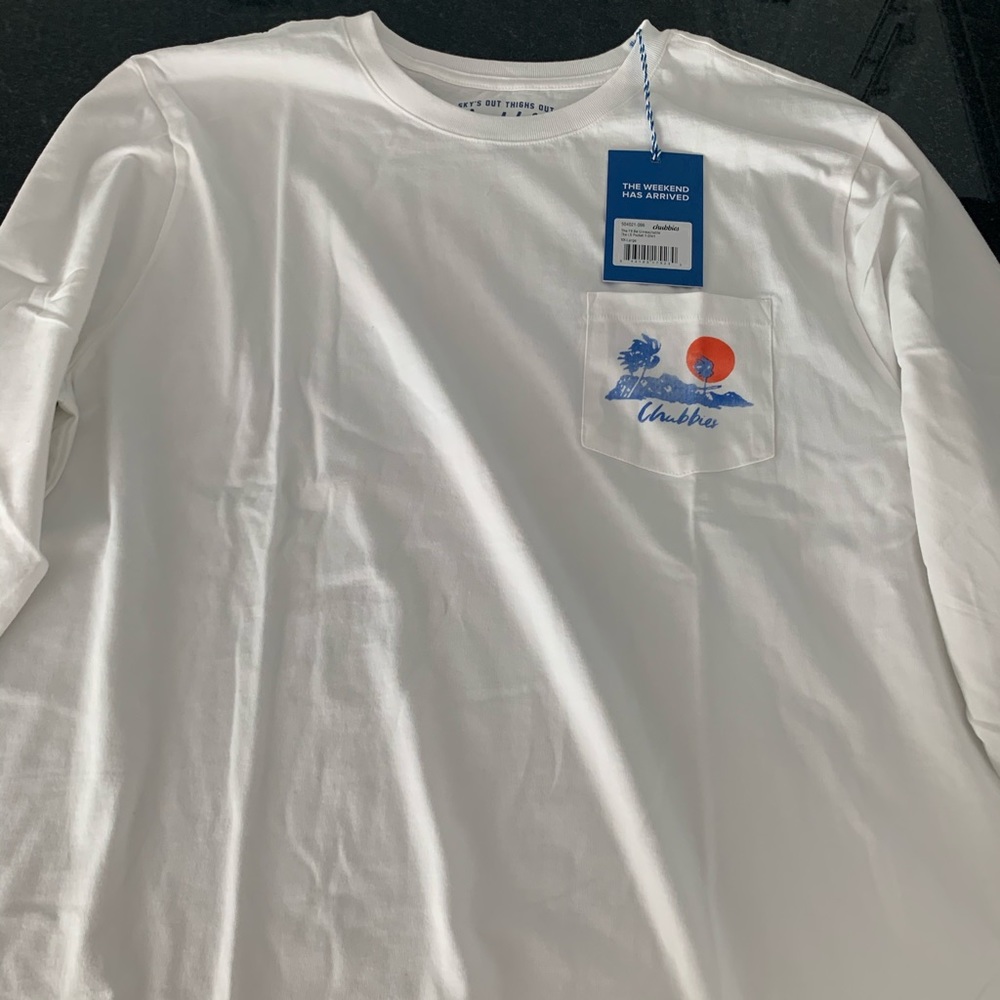 Chubbies NWT LS shirt the weekend has arrived